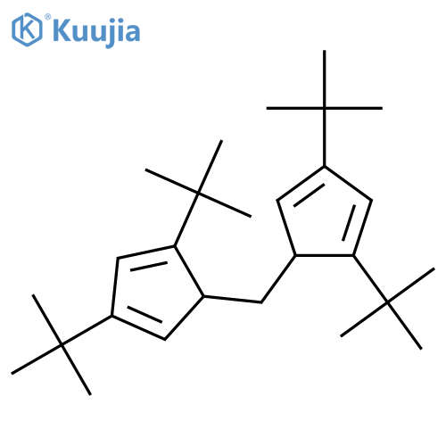 1,3-Cyclopentadiene, 5,5'-methylenebis[1,3-bis(1,1-dimethylethyl)- structure