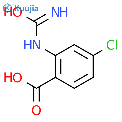 2-(carbamoylamino)-4-chlorobenzoic acid structure