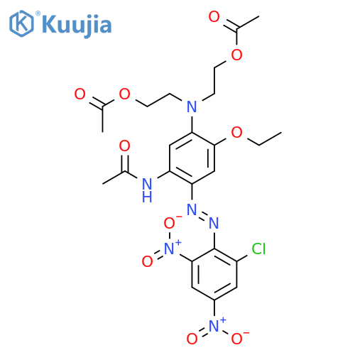 Acetamide,N-[5-[bis[2-(acetyloxy)ethyl]amino]-2-[2-(2-chloro-4,6-dinitrophenyl)diazenyl]-4-ethoxyphenyl]- structure