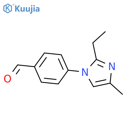 4-(2-ethyl-4-methyl-1H-imidazol-1-yl)benzaldehyde structure