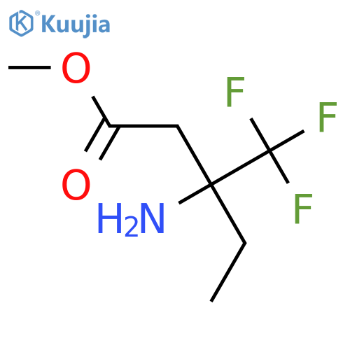 methyl 3-amino-3-(trifluoromethyl)pentanoate structure