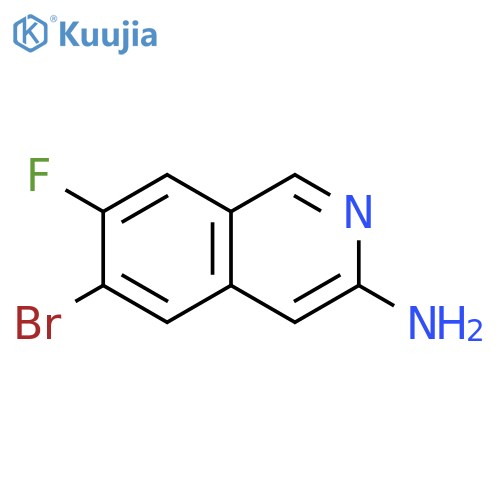 6-bromo-7-fluoro-isoquinolin-3-amine structure