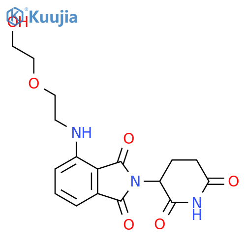 O=C1NC(Ccc1N1C(C2=CC=CC(=C2C1=O)nccocco)=O)=O structure