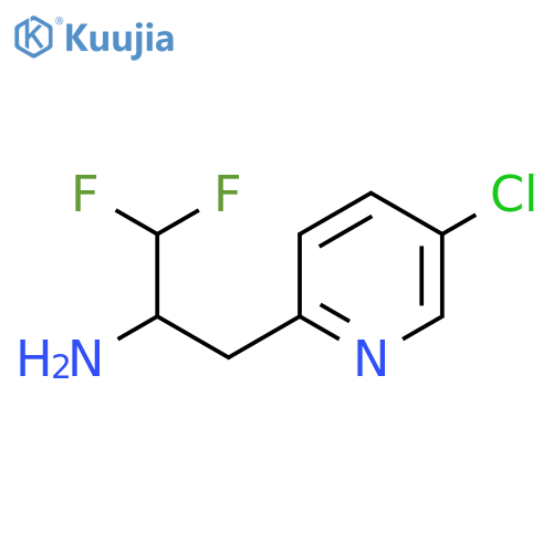 3-(5-chloropyridin-2-yl)-1,1-difluoropropan-2-amine structure