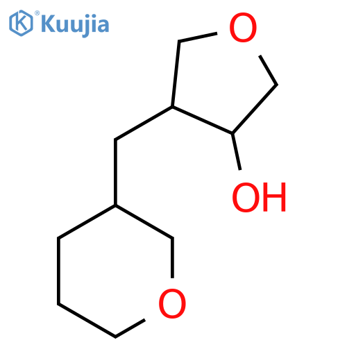 4-(oxan-3-yl)methyloxolan-3-ol structure