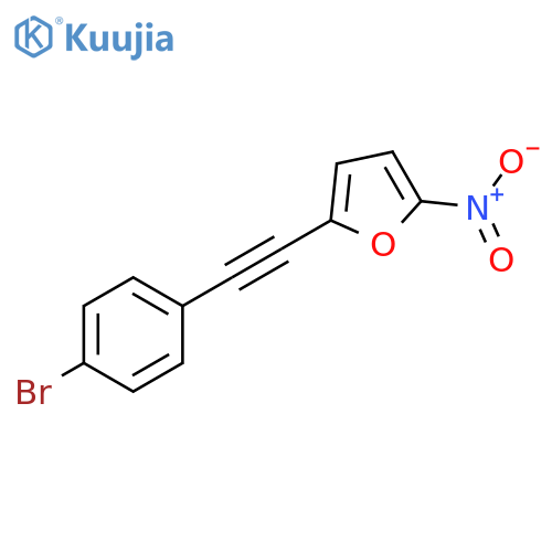 Furan, 2-[(4-bromophenyl)ethynyl]-5-nitro- structure