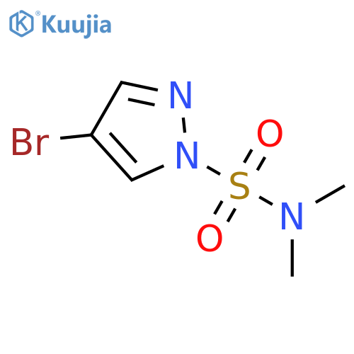4-Bromo-N,N-dimethyl-1H-pyrazole-1-sulfonamide structure