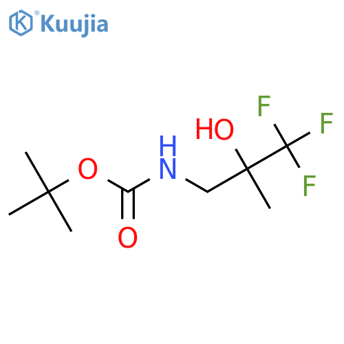 tert-butyl N-(3,3,3-trifluoro-2-hydroxy-2-methylpropyl)carbamate structure