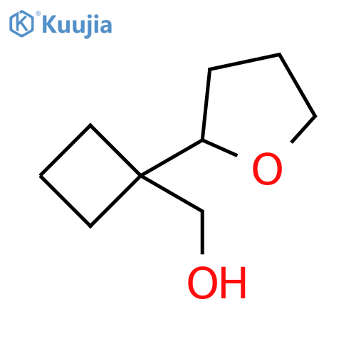 1-(oxolan-2-yl)cyclobutylmethanol structure