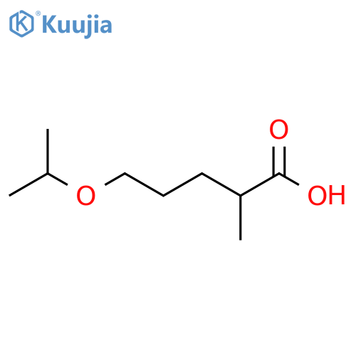 2-methyl-5-(propan-2-yloxy)pentanoic acid structure