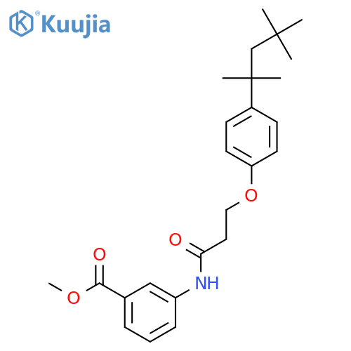 Methyl 3-(3-(4-(2,4,4-trimethylpentan-2-yl)phenoxy)-propanamido)benzoate structure