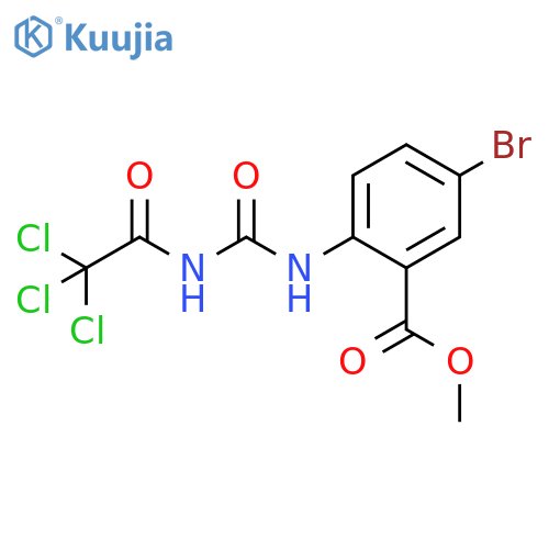 Methyl 5-bromo-2-[[[(2,2,2-trichloroacetyl)amino]carbonyl]amino]benzoate structure