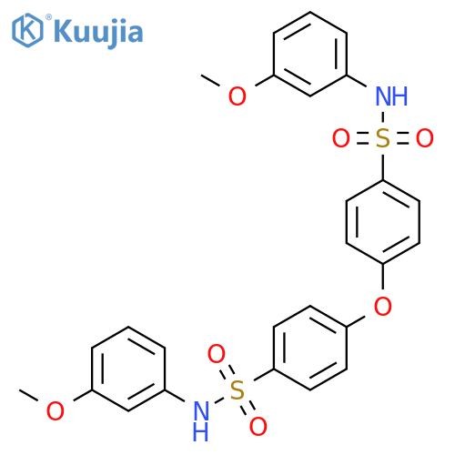 Benzenesulfonamide, 4,4'-oxybis[N-(3-methoxyphenyl)- structure