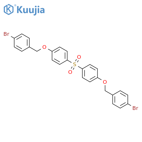 Benzene, 1,1'-sulfonylbis[4-[(4-bromophenyl)methoxy]- structure
