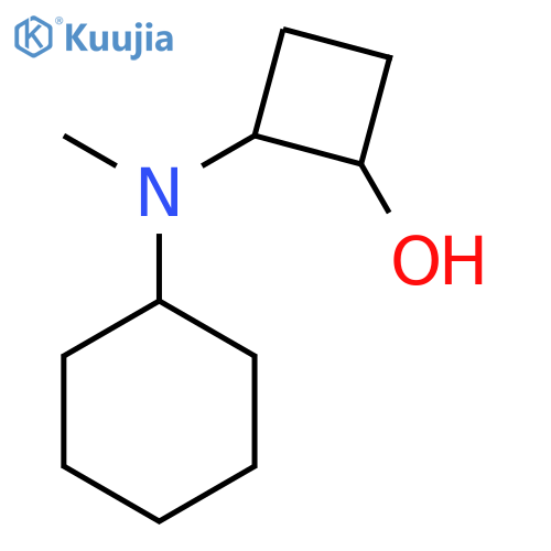 2-cyclohexyl(methyl)aminocyclobutan-1-ol structure