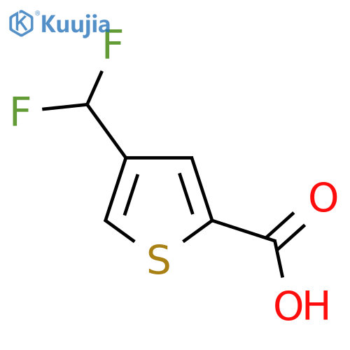 4-(Difluoromethyl)thiophene-2-carboxylic acid structure
