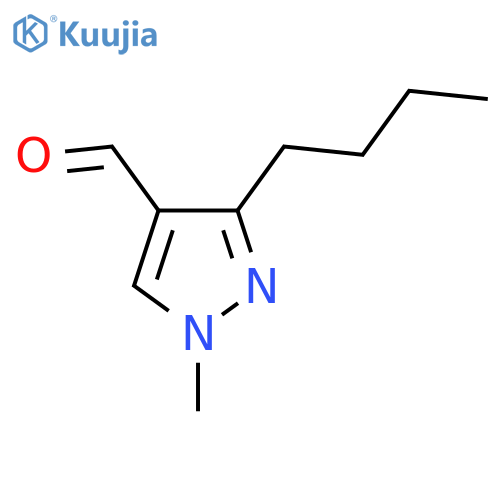 3-butyl-1-methyl-1H-pyrazole-4-carbaldehyde structure