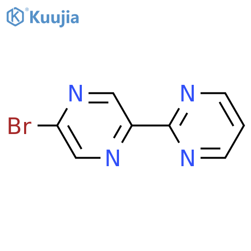 2-Bromo-5-pyrimidin-2-ylpyrazine structure