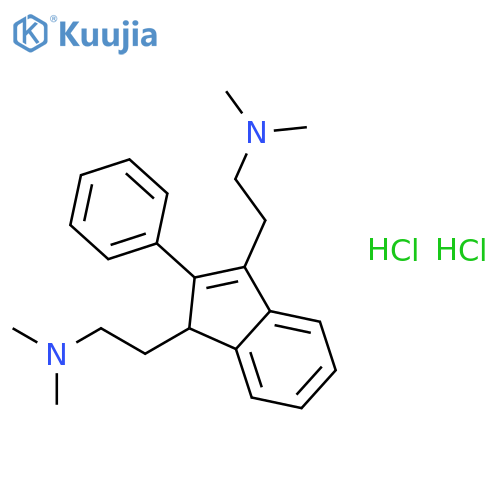 2,2'-(2-phenyl-1H-indene-1,3-diyl)bis(N,N-dimethylethanamine) dihydrochloride structure