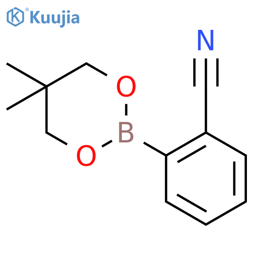 2-(5,5-Dimethyl-1,3,2-dioxaborinan-2-yl)benzonitrile structure