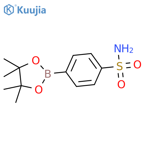 4-(4,4,5,5-Tetramethyl-1,3,2-dioxaborolan-2-yl)benzenesulfonamide structure