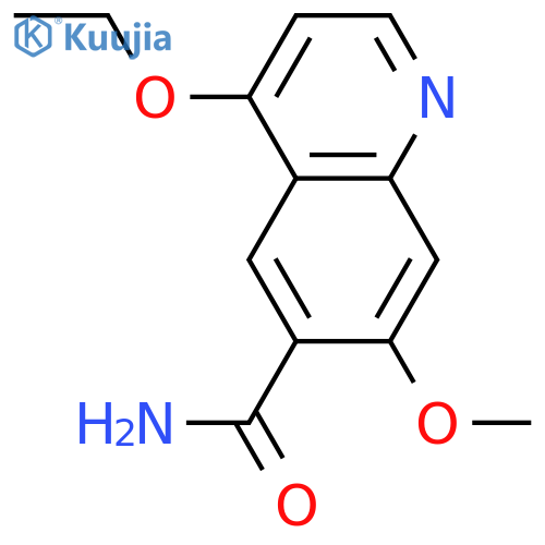 4−エトキシ−7−メトキシキノリン−6−カルボキシアミド structure