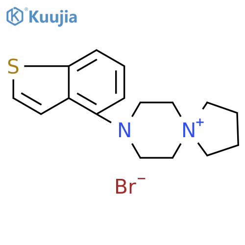 8-(benzo[b]thiophen-4-yl)-5,8- diazaspiro[4.5]decan-5-ium bromideQ: What is 
8-(benzo[b]thiophen-4-yl)-5,8- diazaspiro[4.5]decan-5-ium bromide Q: What is the CAS Number of 
8-(benzo[b]thiophen-4-yl)-5,8- diazaspiro[4.5]decan-5-ium bromide structure