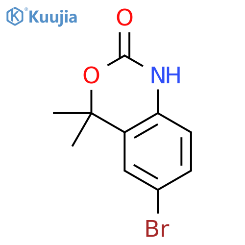 6-bromo-4,4-dimethyl-2,4-dihydro-1H-3,1-benzoxazin-2-one structure