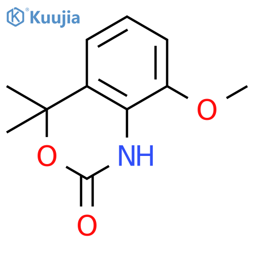 8-methoxy-4,4-dimethyl-1,4-dihydro-2H-3,1-benzoxazin-2-one structure
