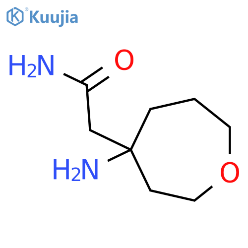 2-(4-aminooxepan-4-yl)acetamide structure