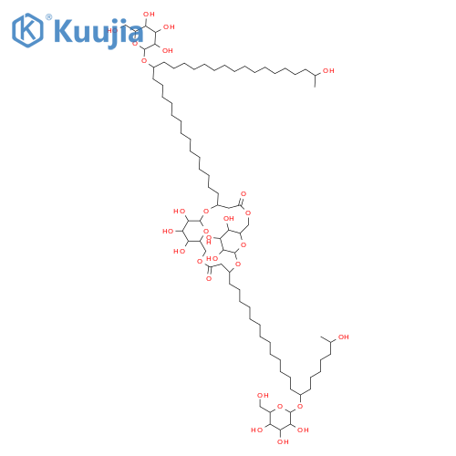 Tritriacontanoic acid, 3-((6-O-(3,17-bis(beta-D-glucopyranosyloxy)-1-oxotetracosyl)-beta-Dglucopyranosyl)oxy)-17(beta-D-glucopyranosyloxy)-32-hydroxy-, intramol. ester structure