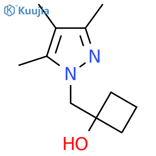 1-[(3,4,5-Trimethyl-1H-pyrazol-1-yl)methyl]cyclobutan-1-ol structure
