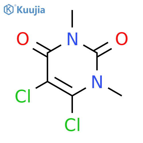 5,6-Dichloro-1,3-dimethylpyrimidine-2,4(1H,3H)-dione structure