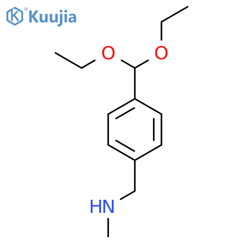 Benzenemethanamine, 4-(diethoxymethyl)-N-methyl- structure
