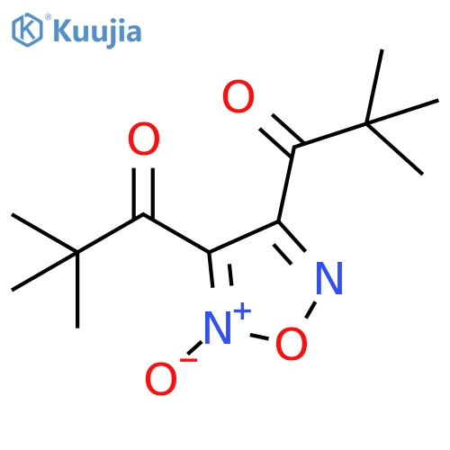 1-Propanone, 1,1'-(2-oxido-1,2,5-oxadiazole-3,4-diyl)bis[2,2-dimethyl- structure