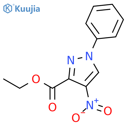 Ethyl 4-nitro-1-phenyl-1H-pyrazole-3-carboxylate structure