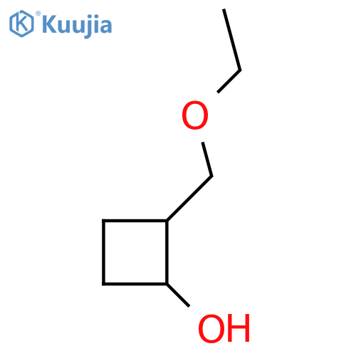 2-(ethoxymethyl)cyclobutan-1-ol structure