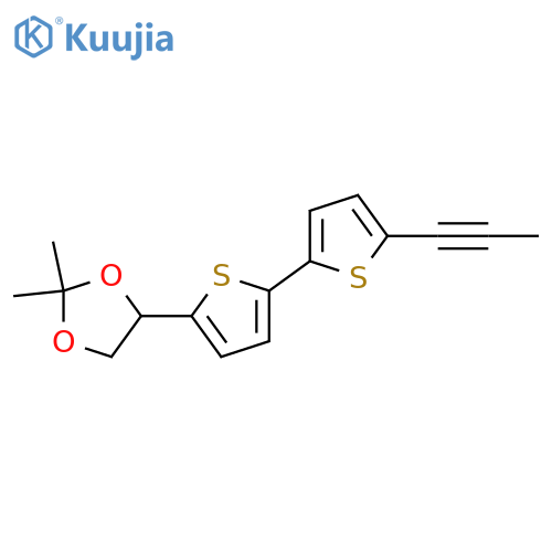 5-Acetyl-5'-(1-propynyl)-2,2'-bithiophene; 2''-Hydroxy, 1''ξ-alcohol, 1'',2''-isopropylidene structure