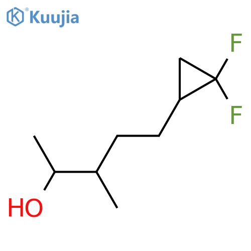 5-(2,2-Difluorocyclopropyl)-3-methylpentan-2-ol structure