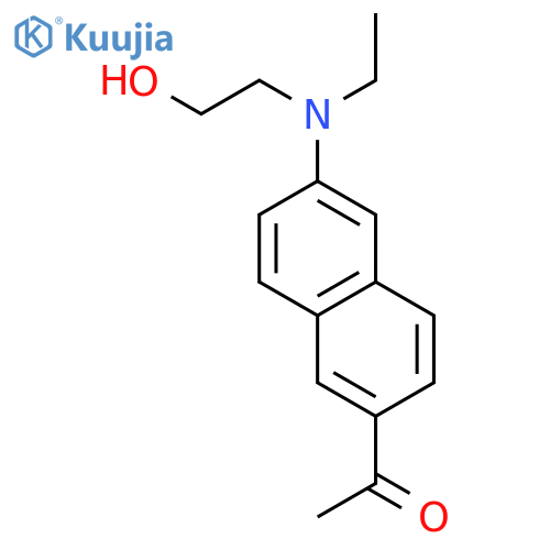 Ethanone, 1-[6-[ethyl(2-hydroxyethyl)amino]-2-naphthalenyl]- structure