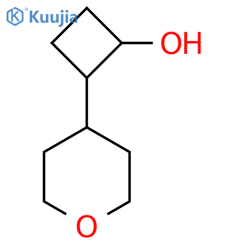 2-(oxan-4-yl)cyclobutan-1-ol structure