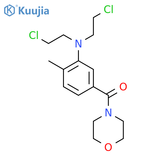 {3-[bis(2-chloroethyl)amino]-4-methylphenyl}(morpholin-4-yl)methanone structure