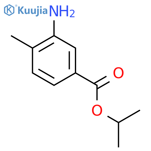 Isopropyl 3-amino-4-methylbenzoate structure