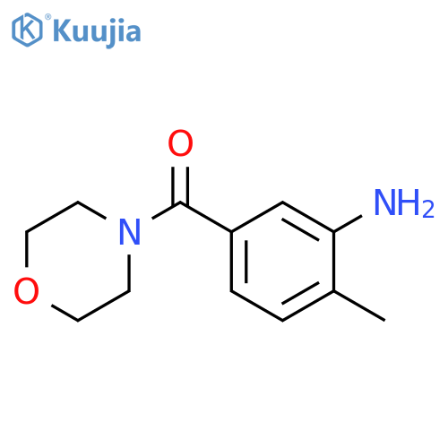 2-methyl-5-(morpholine-4-carbonyl)aniline structure