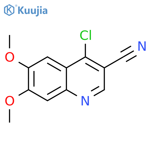 4-chloro-6,7-dimethoxyquinoline-3-carbonitrile structure