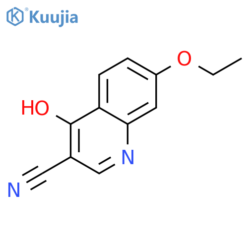 3-Cyano-7-ethoxy-4-hydroxyquinoline structure