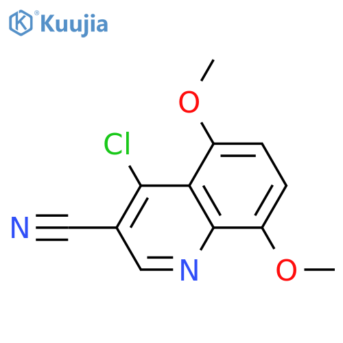 3-Quinolinecarbonitrile, 4-chloro-5,8-diMethoxy- structure