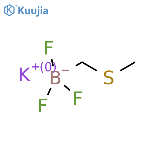 potassium trifluoro(methylsulfanyl)methylboranuide structure