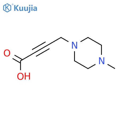 4-(4-methylpiperazin-1-yl)but-2-ynoic acid structure