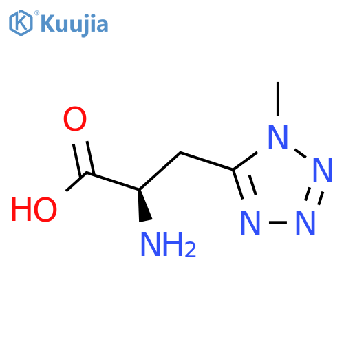(2R)-2-amino-3-(1-methyl-1H-1,2,3,4-tetrazol-5-yl)propanoic acid structure